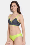 Zelocity Padded Bikini Set With Hook - Lime Punch — thumbnail 3